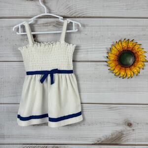 Janie and Jack Smocked Shirred‎ Terry Dress Baby Girls 6-12 Months
